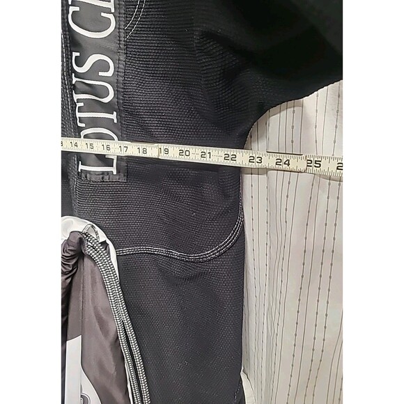 Size A3 BJJ Brazilian Jiu-Jitsu Gi MMA (uniform) Black White Trim w/ Travel Bag - Picture 10 of 13